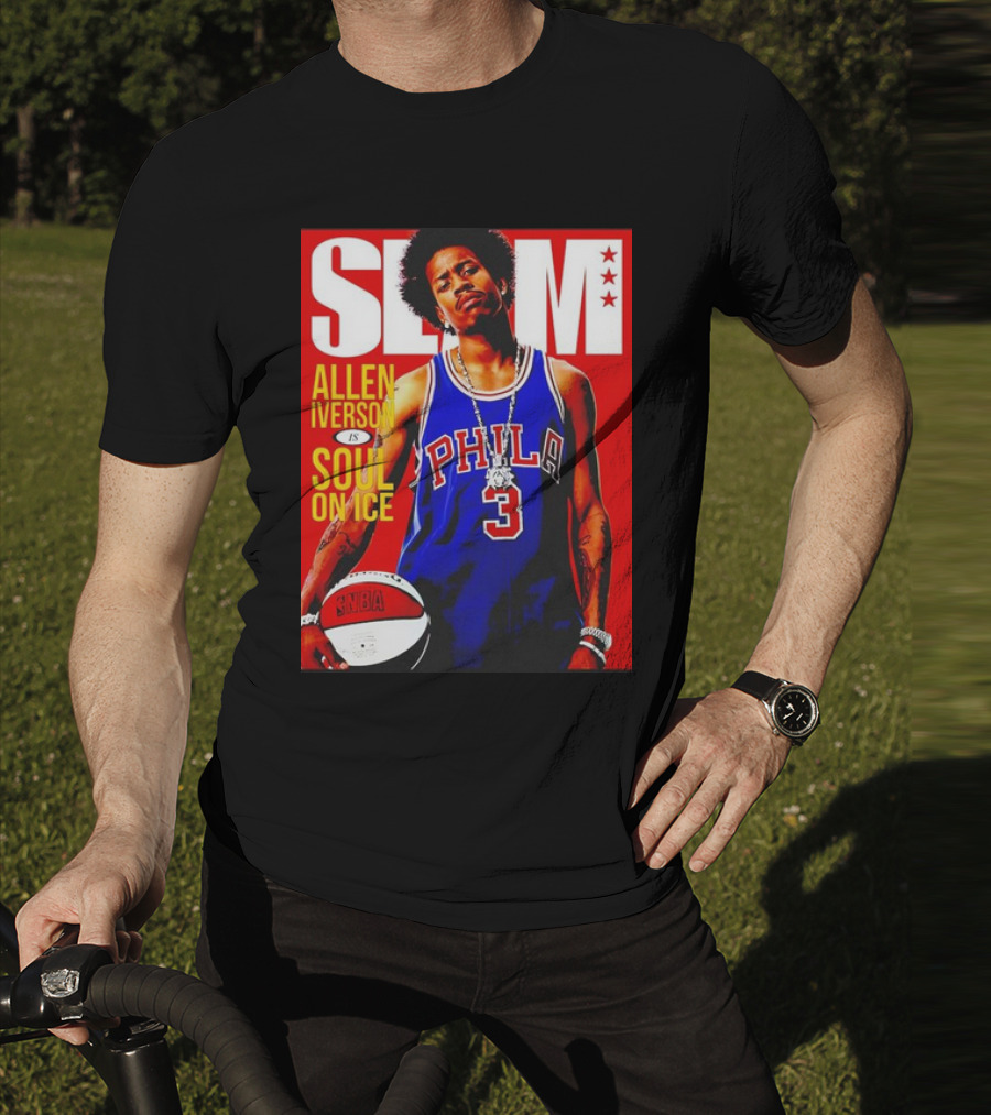 Allen Iverson SLAM Magazine Philly 3 Soul On Ice T-Shirt