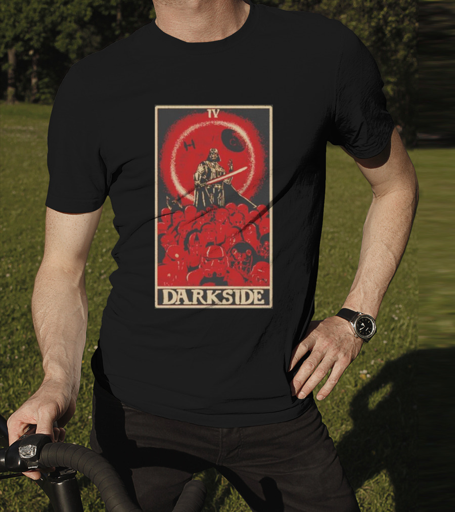 Darkside Tarot Card IV Darth Vader Death Star Stormtroopers T-Shirt