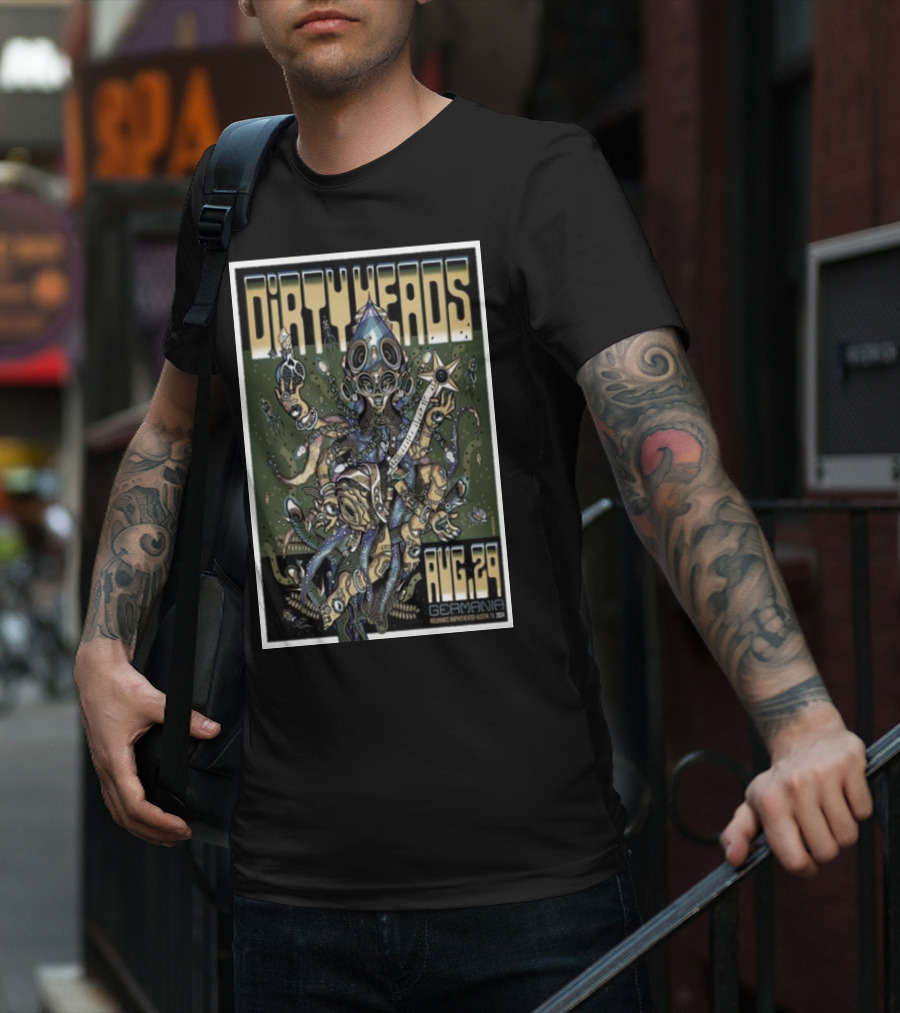 Dirty Heads Germania Insurance Amphitheater Aug 29 Austin TX Surreal Creature T-Shirt
