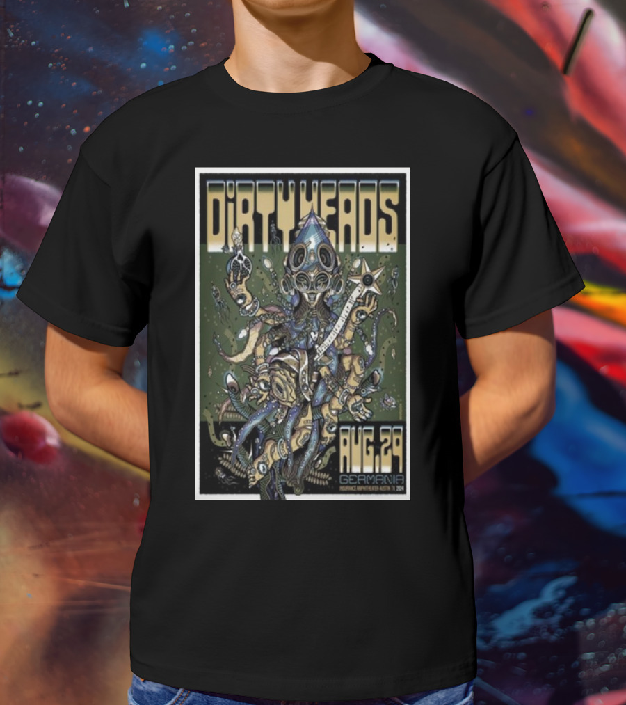 Dirty Heads Germania Insurance Amphitheater Aug 29 Austin TX Surreal Creature T-Shirt