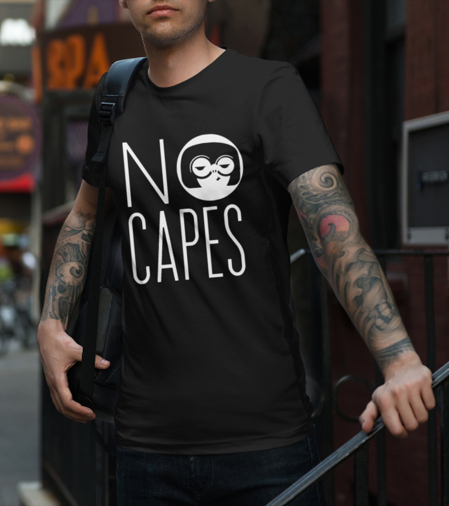 Edna Mode No Capes The Incredibles Disney Logo Iconic T-Shirt