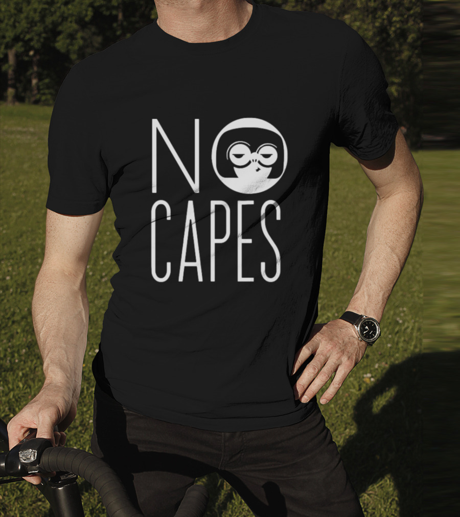 Edna Mode No Capes The Incredibles Disney Logo Iconic T-Shirt