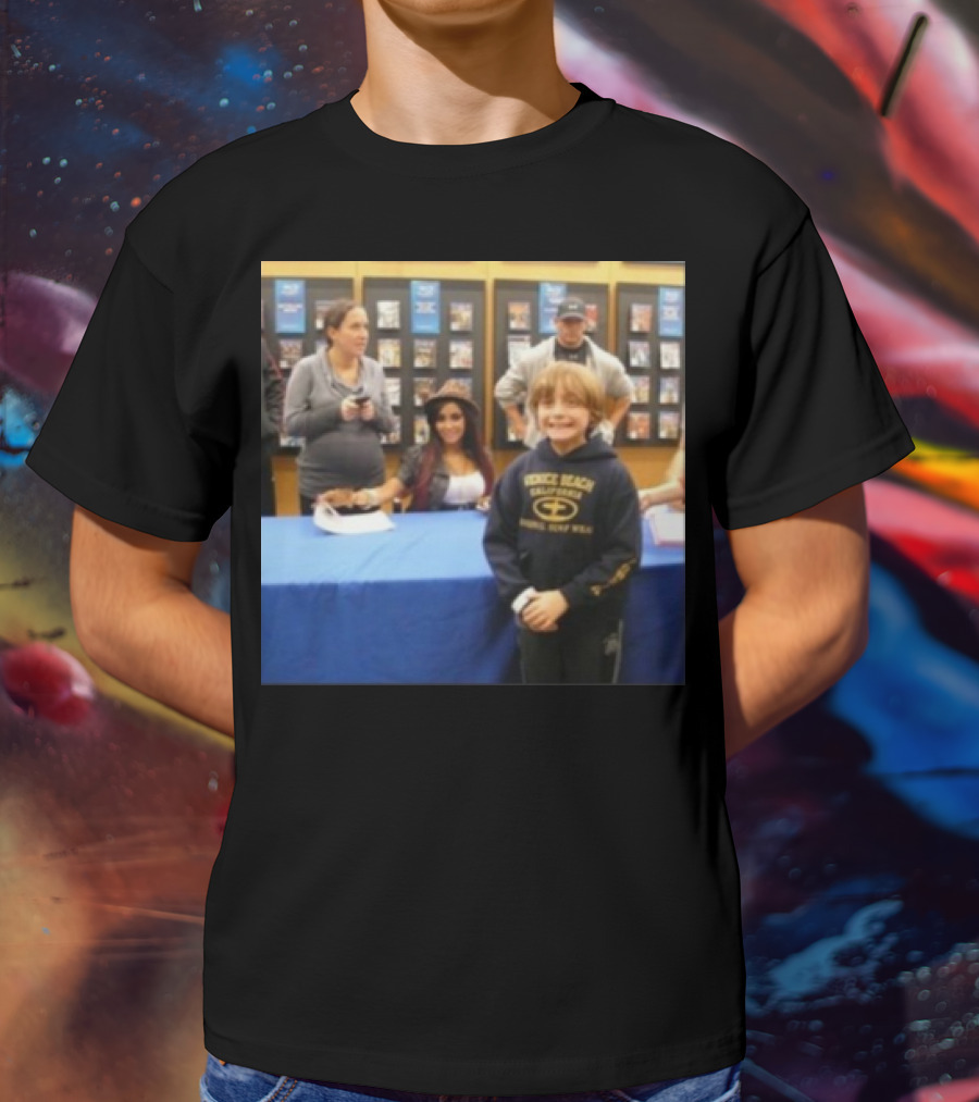 Jake Shane With Nicole Snooki Lavelle Venice Beach Surf Wear T-Shirt