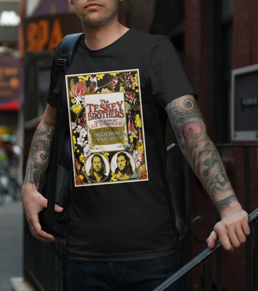 The Teskey Brothers With Support Liz Stringer Sat 31st Aug Ziggo Dome Amsterdam T-Shirt