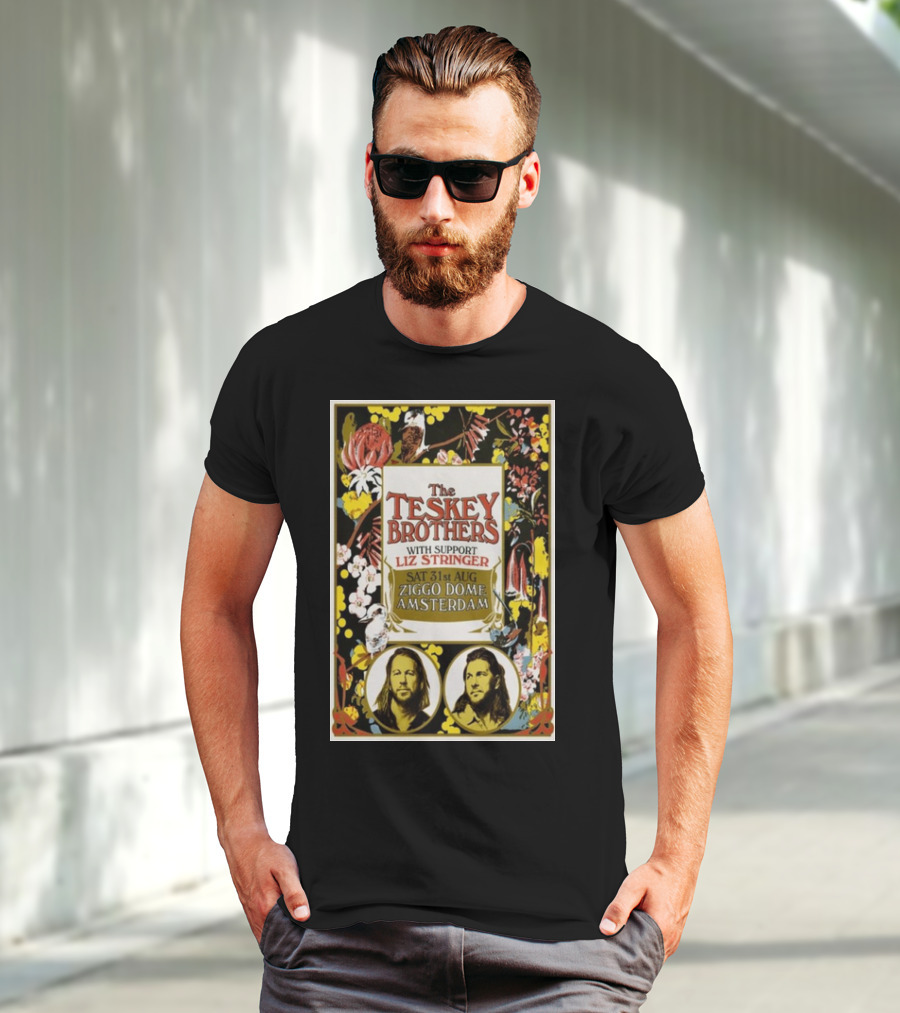 The Teskey Brothers With Support Liz Stringer Sat 31st Aug Ziggo Dome Amsterdam T-Shirt