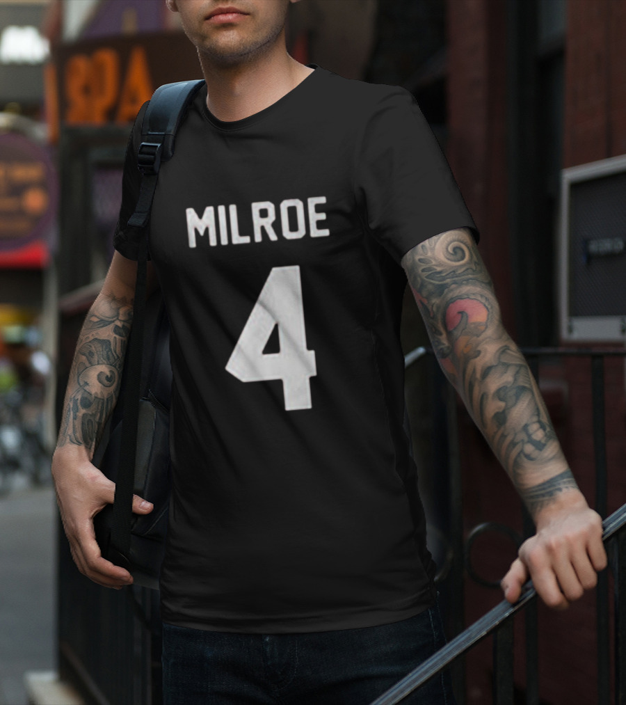 Alabama Football Milroe 4 Shirsey T-Shirt