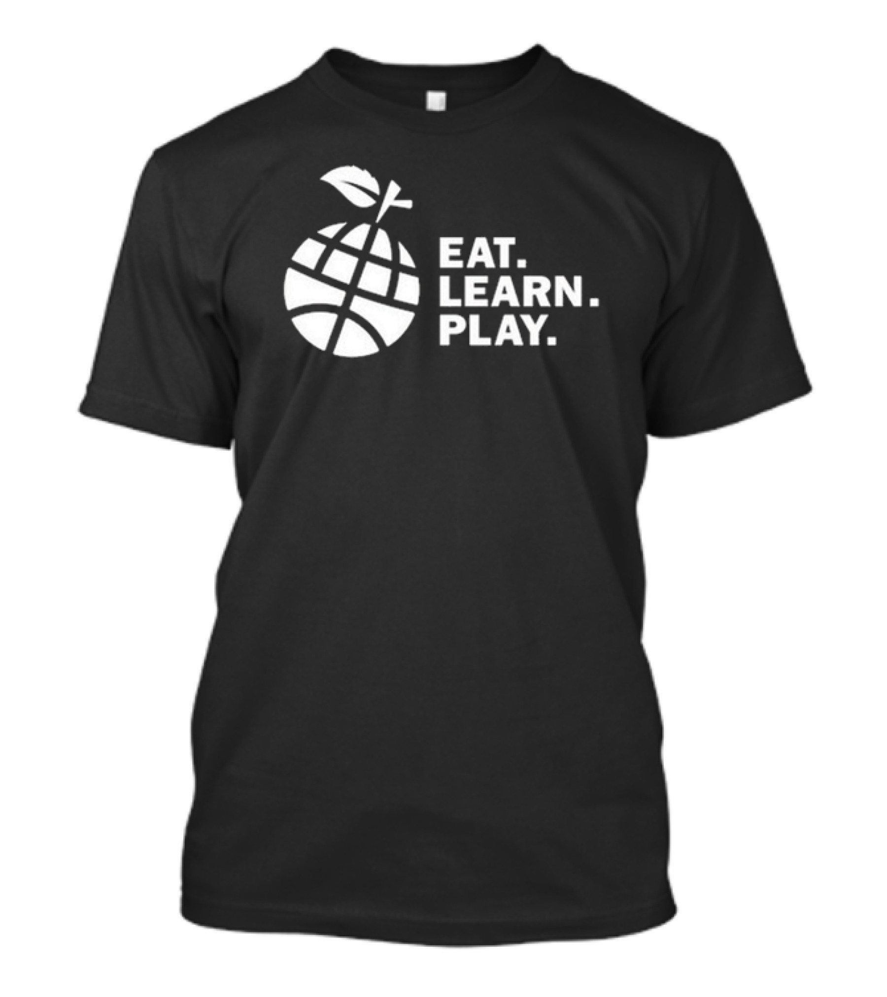Ayesha Curry Eat Learn Play Basketball Apple Logo Black T-Shirt
