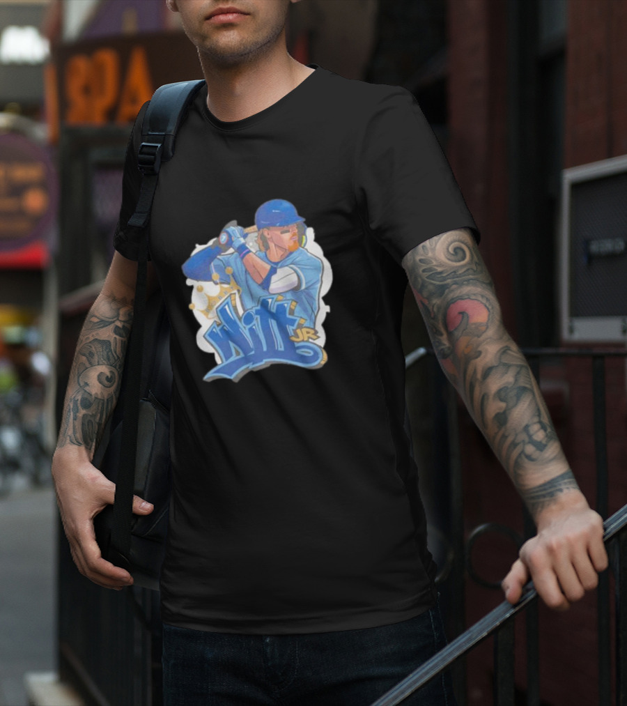 Bobby Witt Jr Kansas City Royals Graffiti Art With Crown T-Shirt