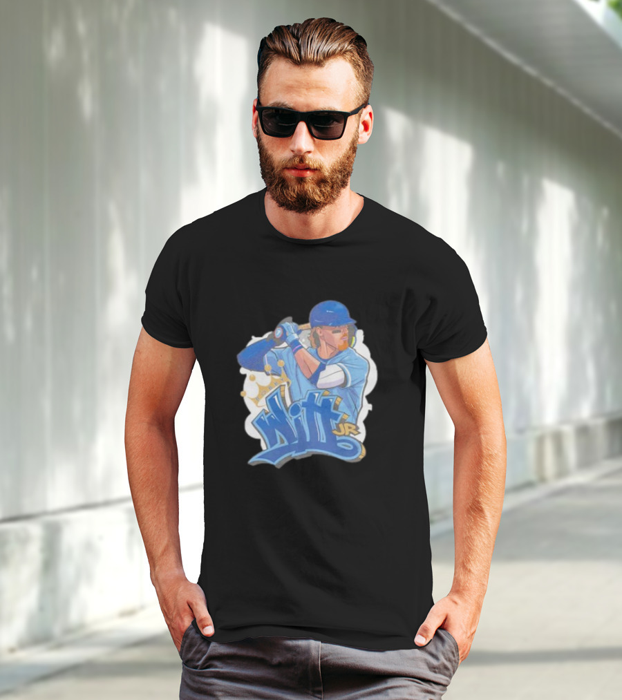 Bobby Witt Jr Kansas City Royals Graffiti Art With Crown T-Shirt