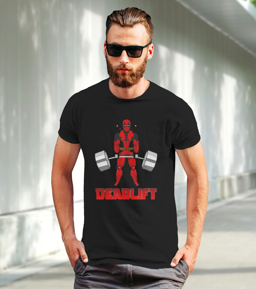 Deadpool Papa Swolio Deadlift T-Shirt