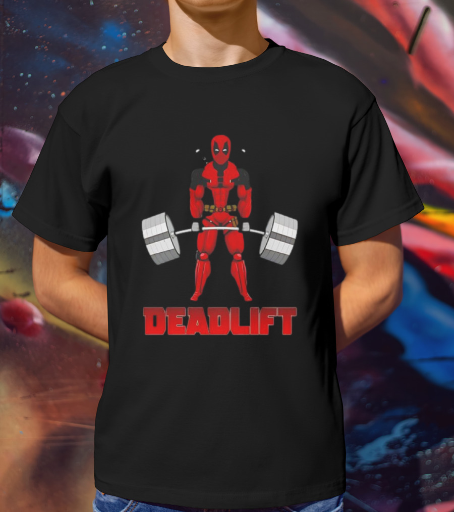 Deadpool Papa Swolio Deadlift T-Shirt