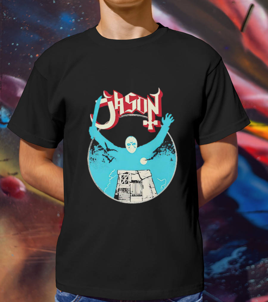 Jason Ghost Heavy Metal Turbo Cabin And Mask T-Shirt