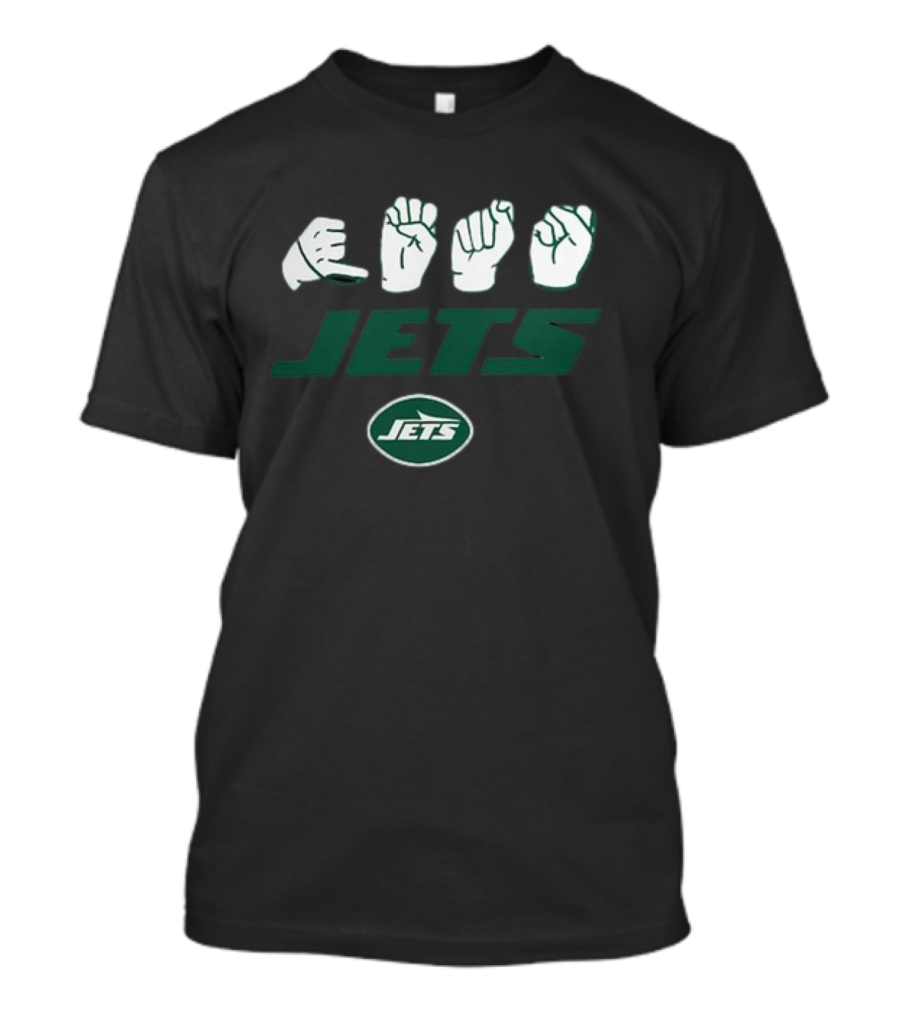 New York Jets NFL ASL Love Sign Homage American Sign Language T-Shirt