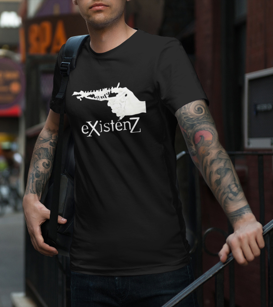 Gristle EXistenZ Skeletal Gun T-Shirt