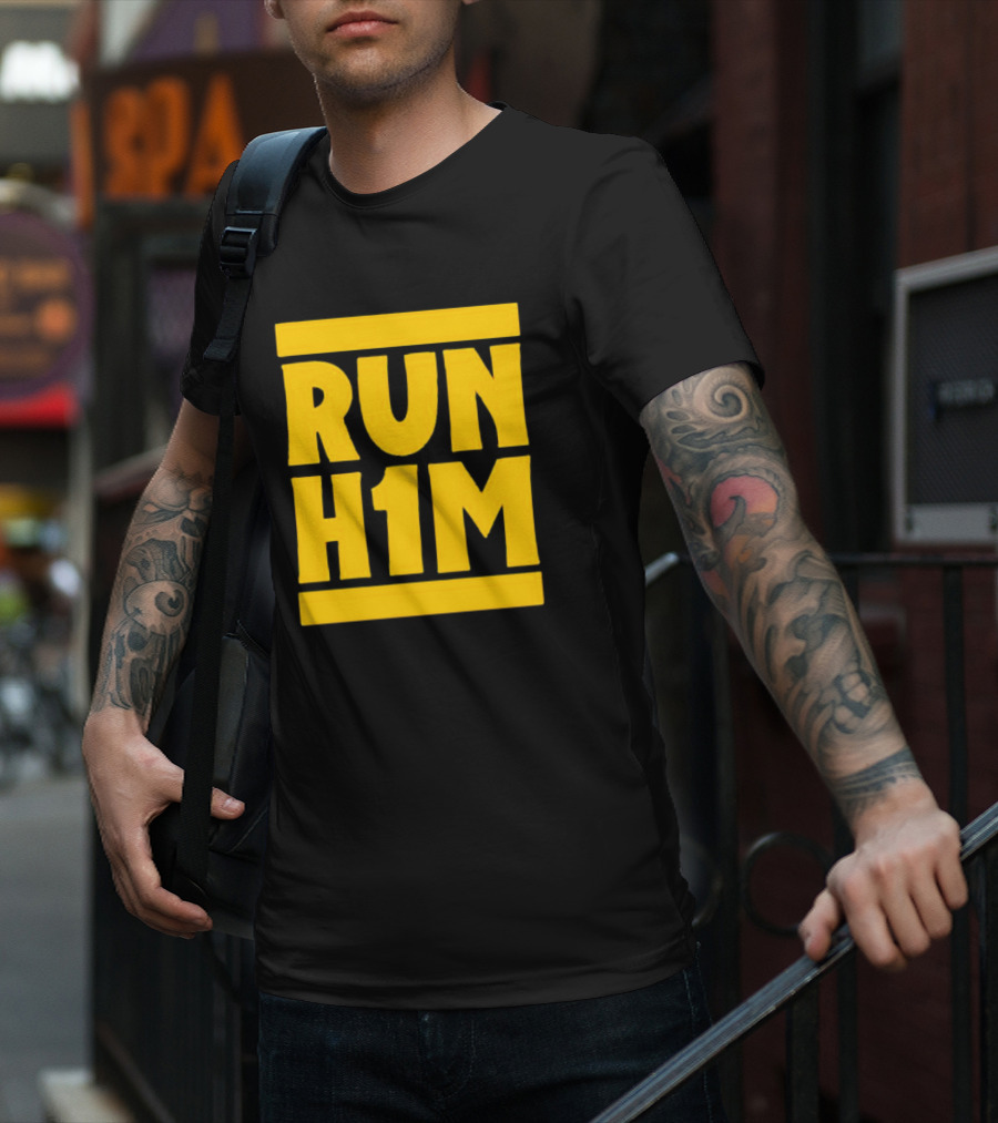 RUN H1M Street Art Graffiti T-Shirt