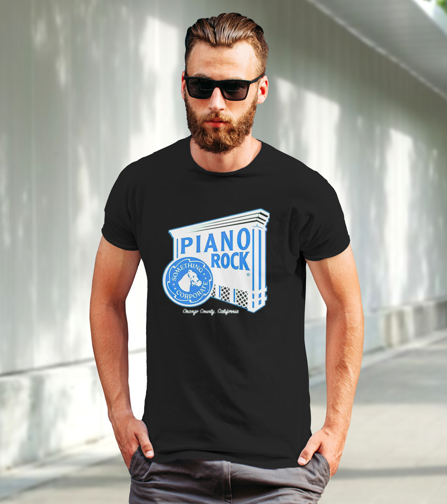 Piano Rock Something Corporate Orange County California T-Shirt