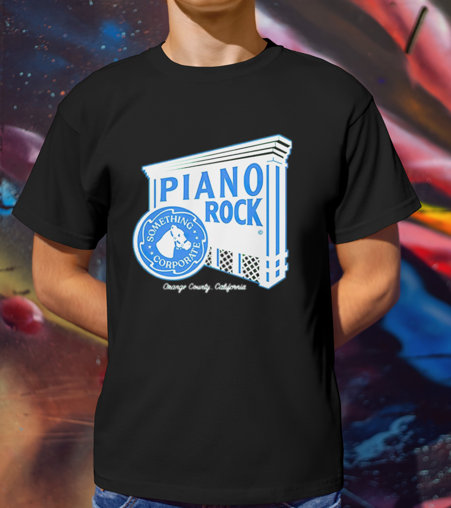 Piano Rock Something Corporate Orange County California T-Shirt