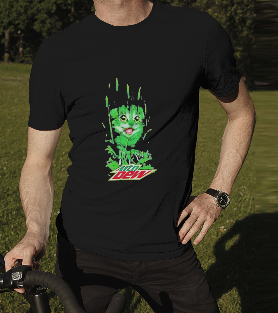 Mtn Dew Green Cat Splash T-Shirt