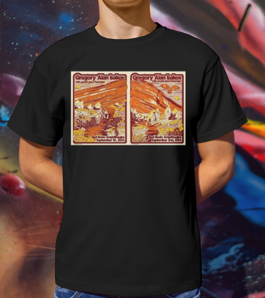 Gregory Alan Isakov With Special Guest Red Rocks Amphitheatre September 1st 2nd T-Shirt