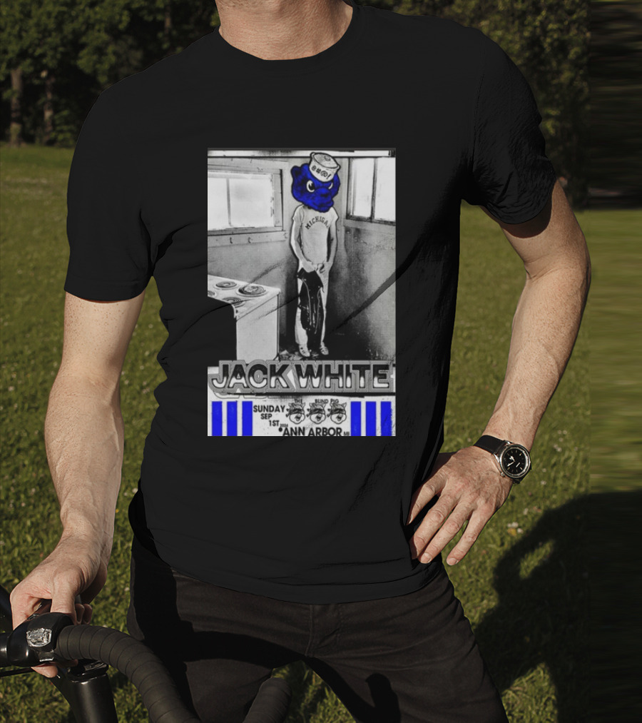 Jack White Michigan Blue Bear Ann Arbor September 1 T-Shirt