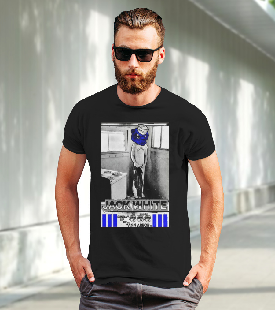 Jack White Michigan Blue Bear Ann Arbor September 1 T-Shirt