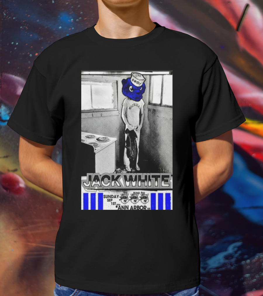 Jack White Michigan Blue Bear Ann Arbor September 1 T-Shirt