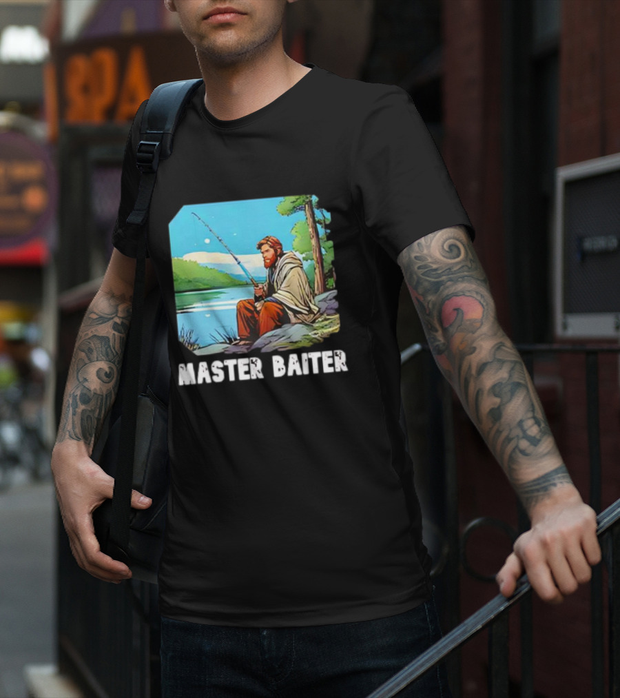 Obi-Wan Kenobi Fishing Master Baiter Forest Scene T-Shirt