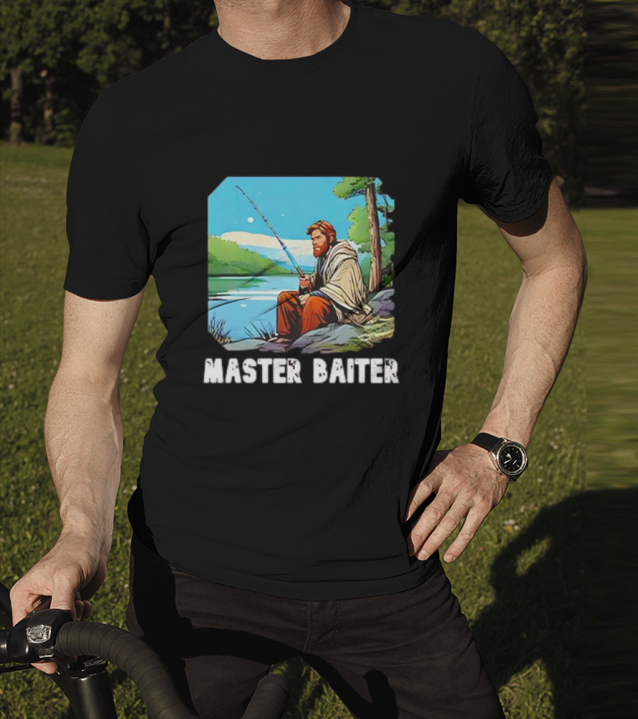 Obi-Wan Kenobi Fishing Master Baiter Forest Scene T-Shirt