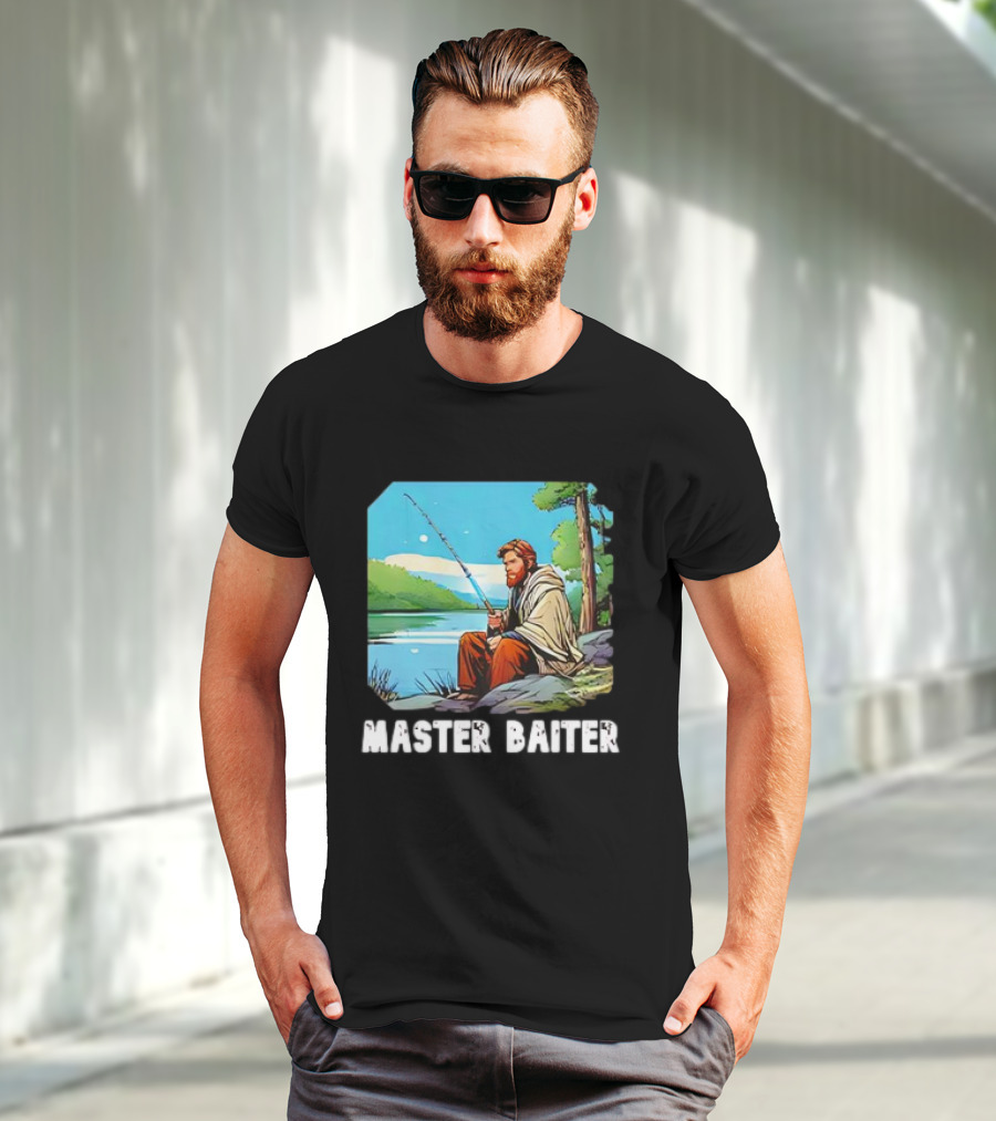 Obi-Wan Kenobi Fishing Master Baiter Forest Scene T-Shirt