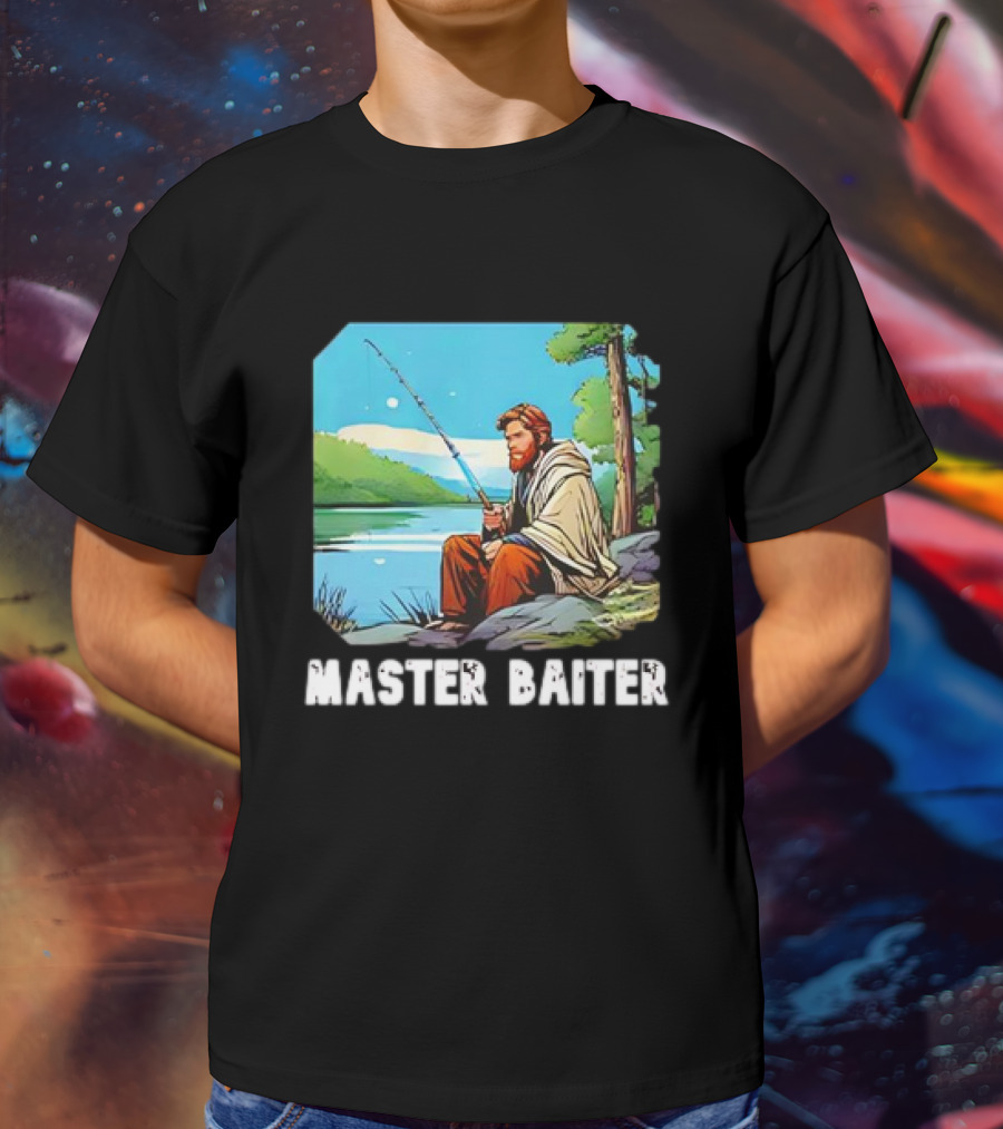 Obi-Wan Kenobi Fishing Master Baiter Forest Scene T-Shirt