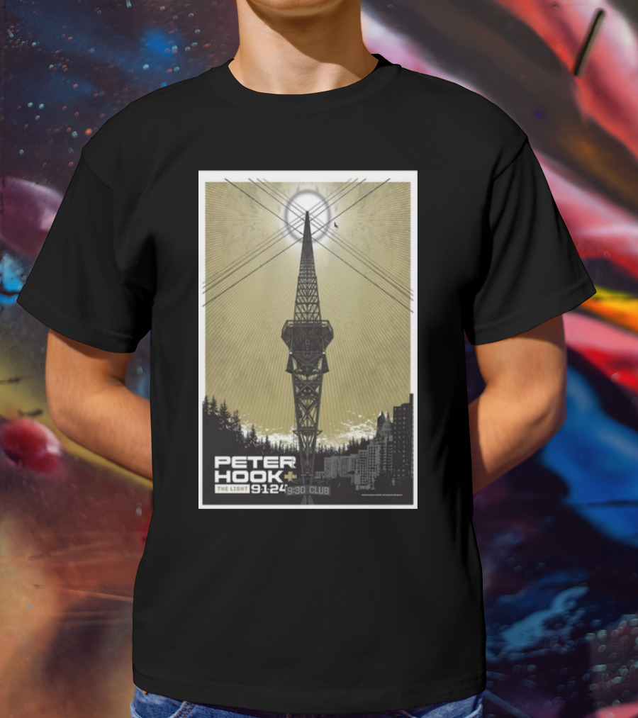 Peter Hook And The Light 9/1/24 9:30 Club Washington DC Tour T-Shirt