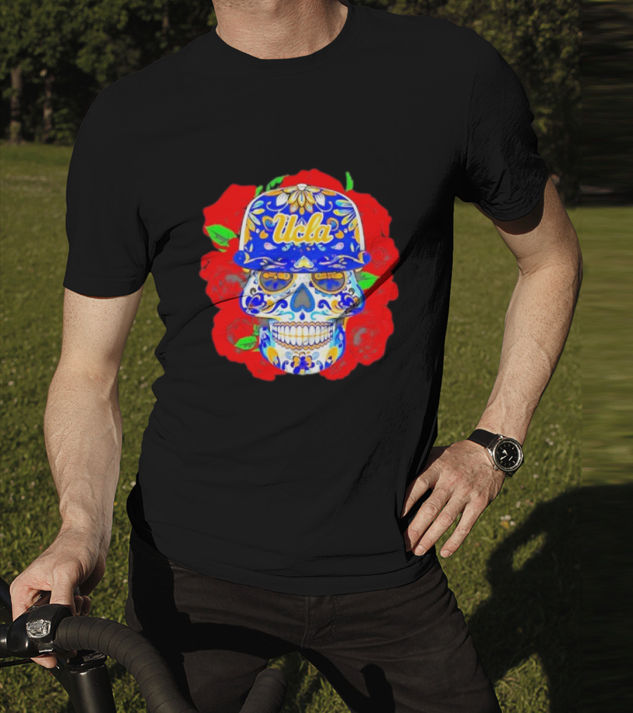 Ucla Bruins Sugar Skull Roses T-Shirt