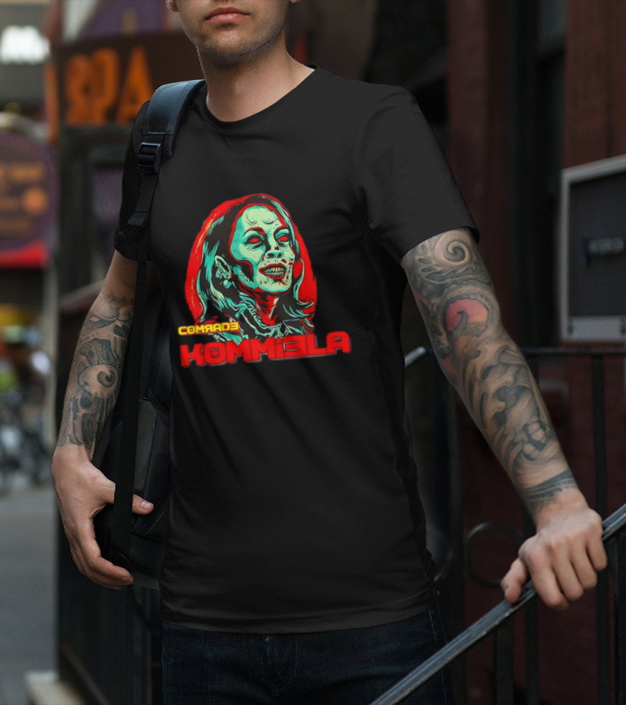 Walton And Johnson Comrade Kommiela Zombie Face T-Shirt