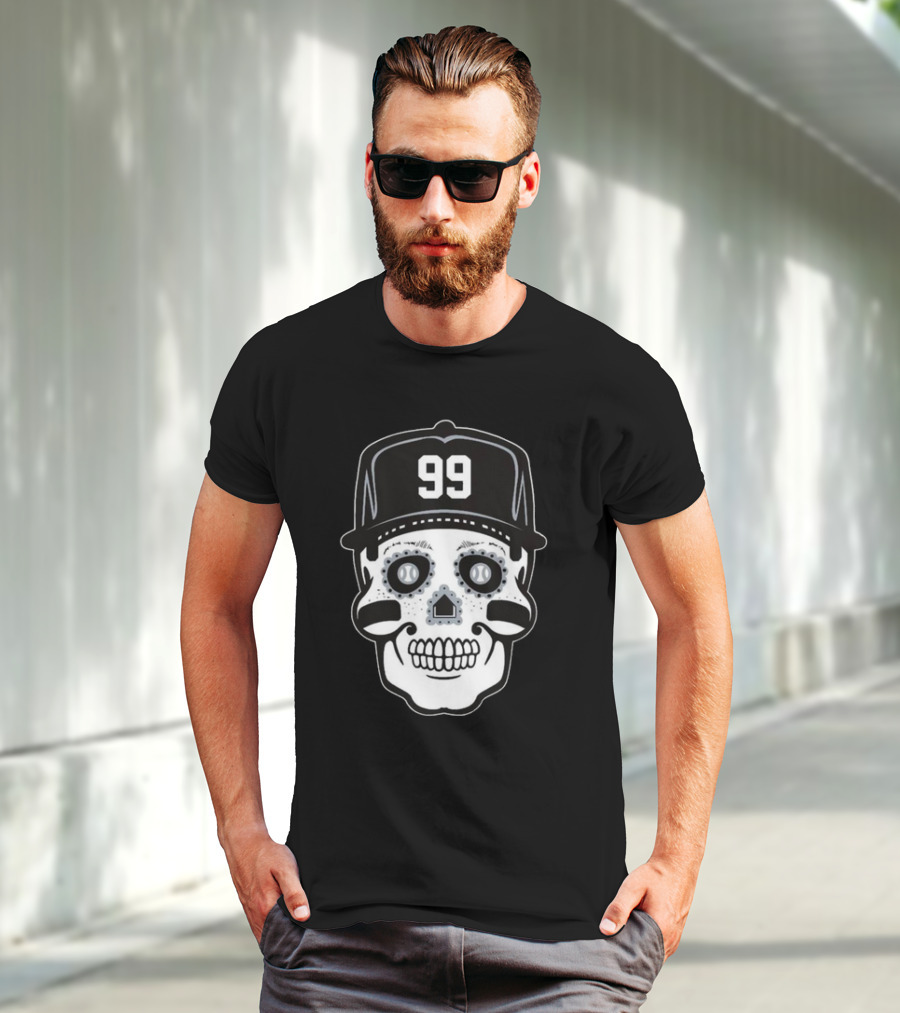 Aaron Judge 99 Sugar Skull Baseball T-Shirt
