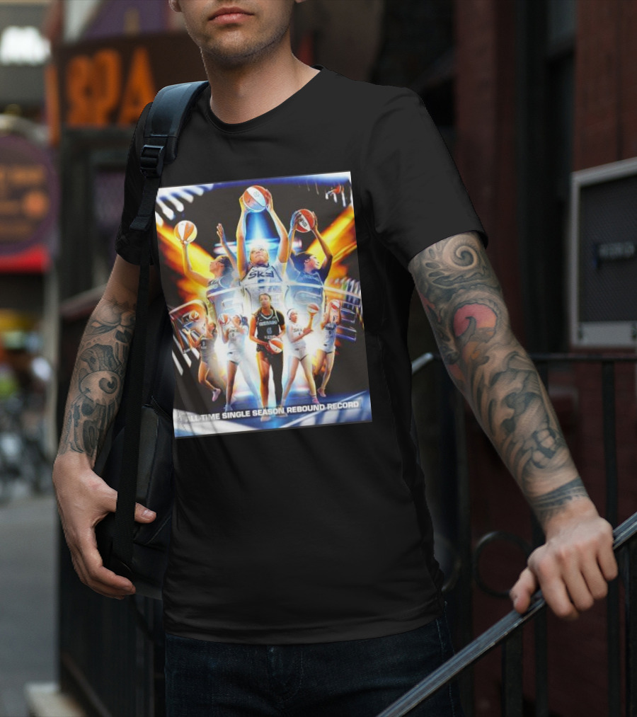 All-Time Single Season Rebound Record WNBA Angel Reese T-Shirt