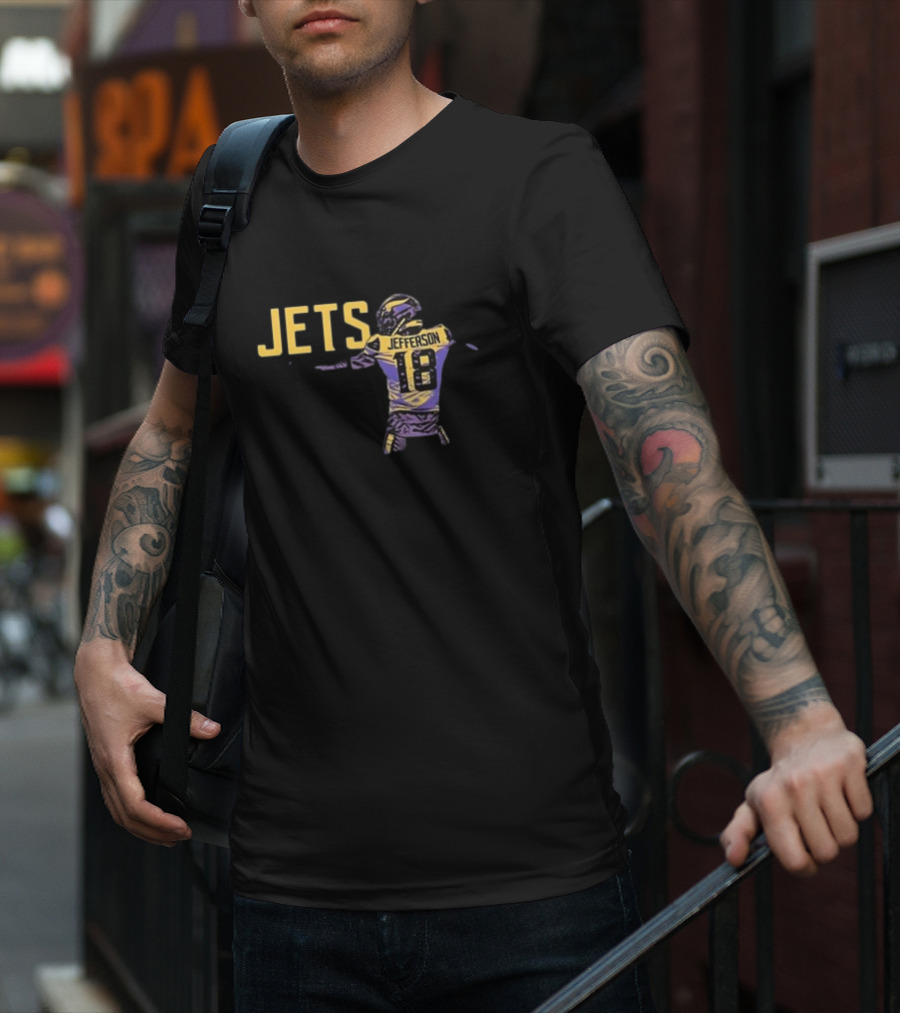 Anthony Edwards Jets Justin Jefferson Football Jersey 18 T-Shirt