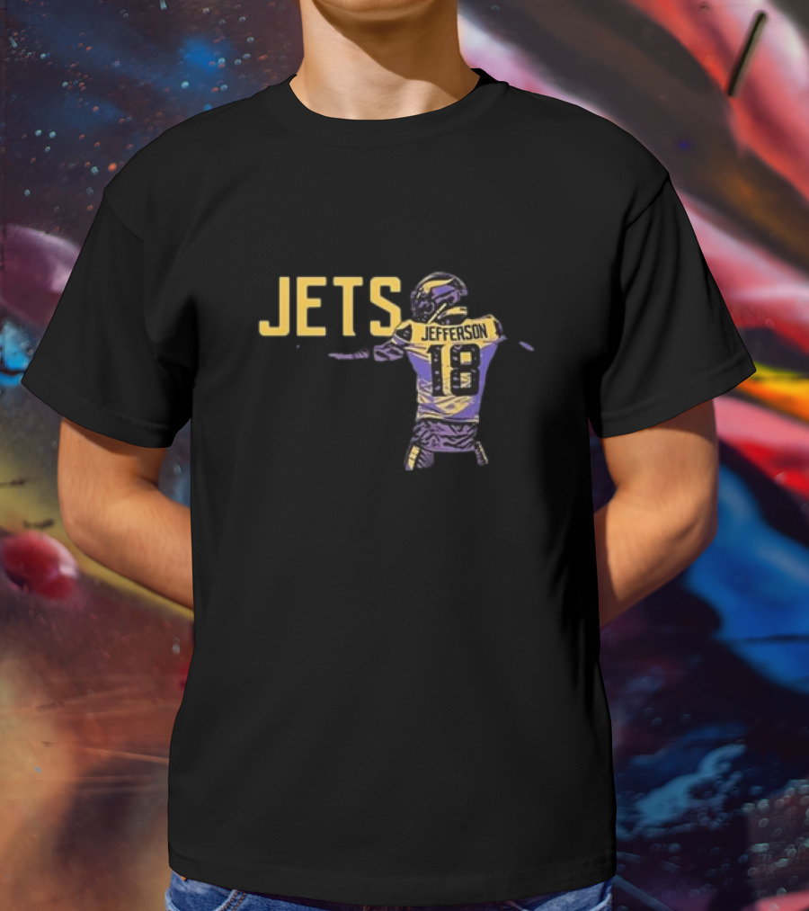 Anthony Edwards Jets Justin Jefferson Football Jersey 18 T-Shirt