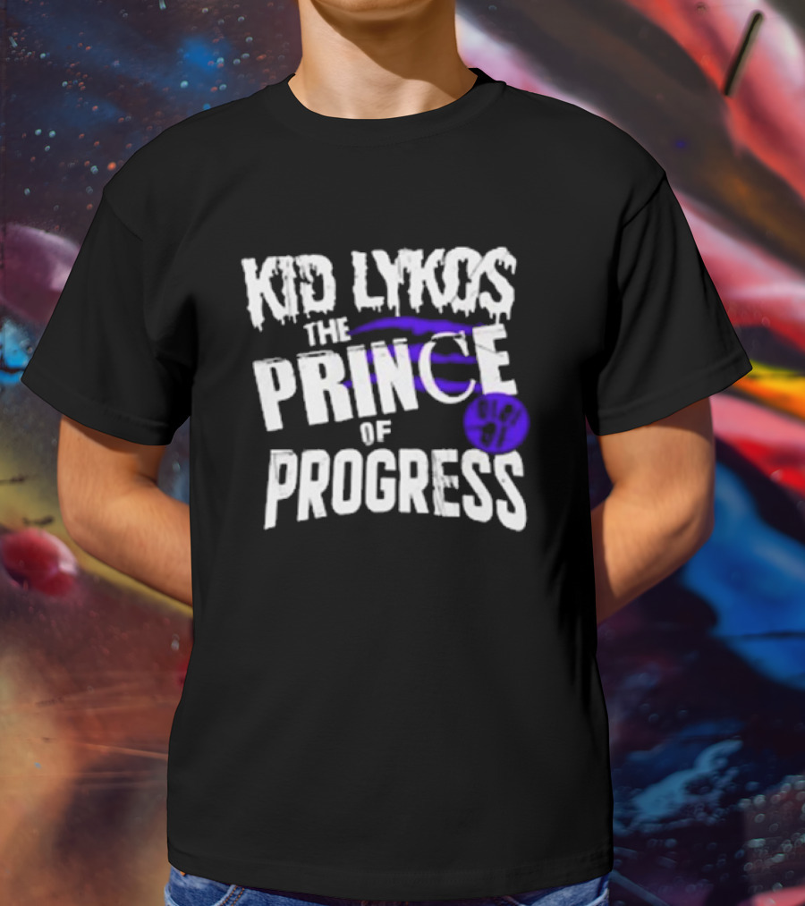 Kid Lykos The Prince Of Progress With Paw Prints T-Shirt