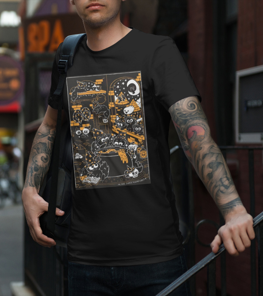 Our Super Adventure Wizard Cats In Magical Potion Room T-Shirt