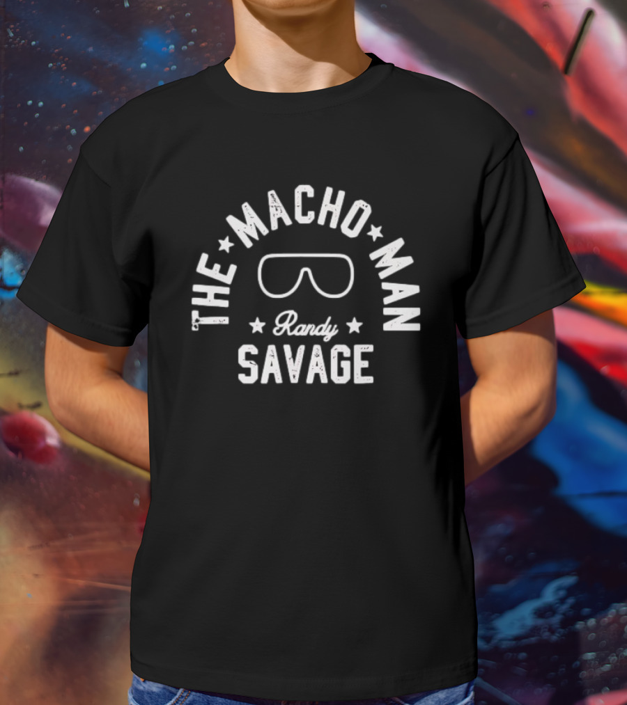 The Macho Man Randy Savage Iconic Sunglasses Star T-Shirt
