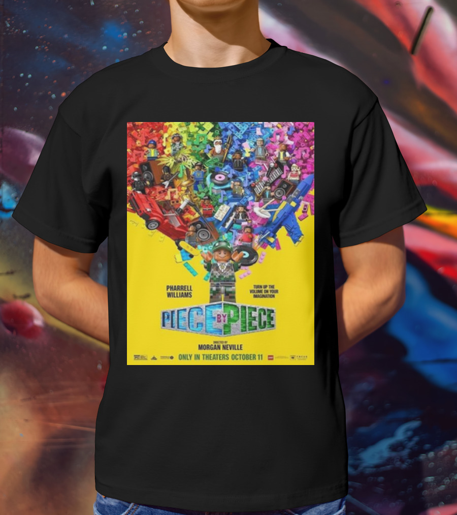 PHARRELL WILLIAMS PIECE BY PIECE TURN UP THE VOLUME OF YOUR IMAGINATION RELEASING IN THEATERS OCTOBER 11 T-Shirt
