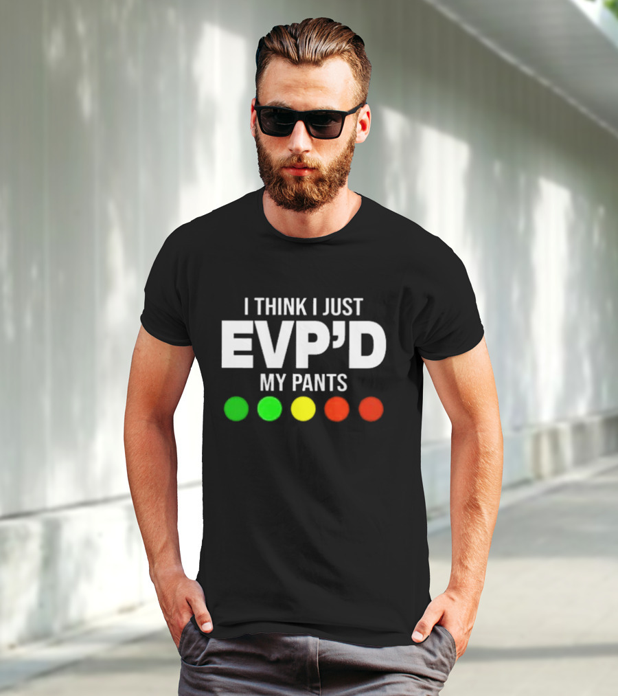 Greg Newkirk I Think I Just EVP’d My Pants Ghost Hunting Humor Paranormal Lights T-Shirt