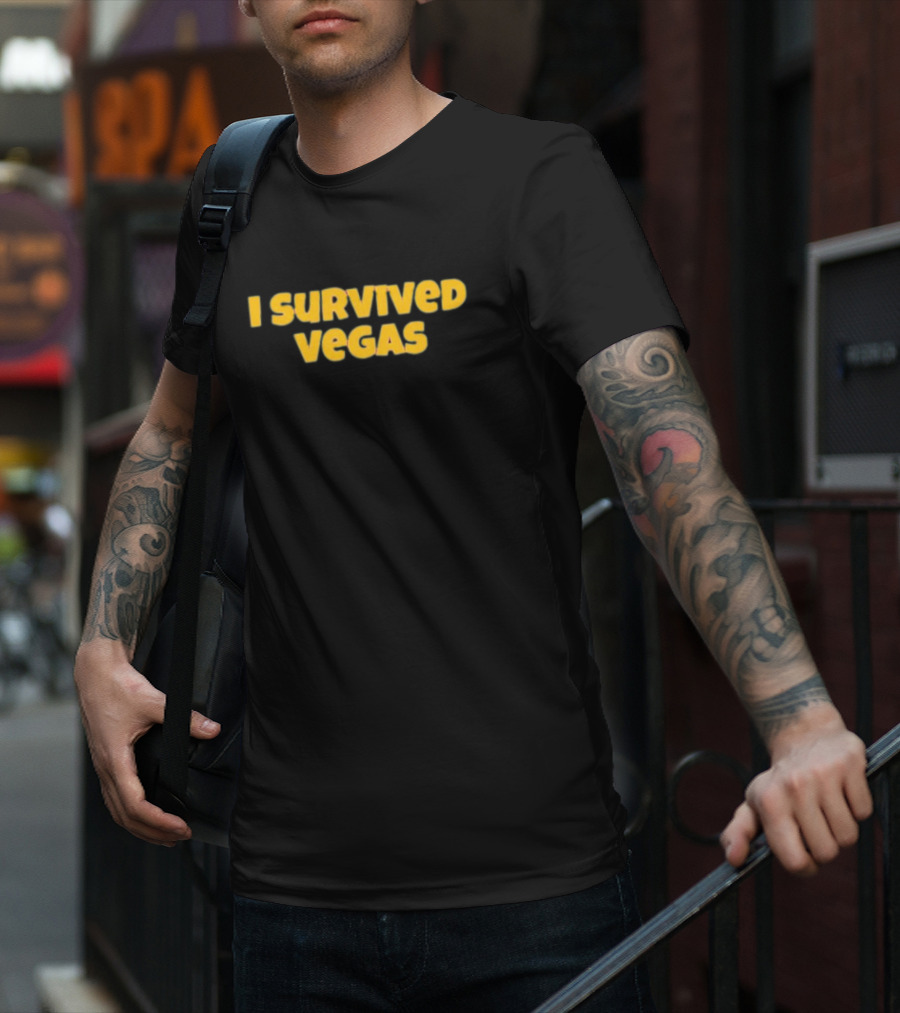 I Survived Vegas LSU Tigers T-Shirt
