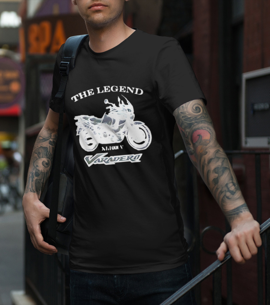 The Legend Varadero XL1000V Motorcycle Icon Text Highlight T-Shirt