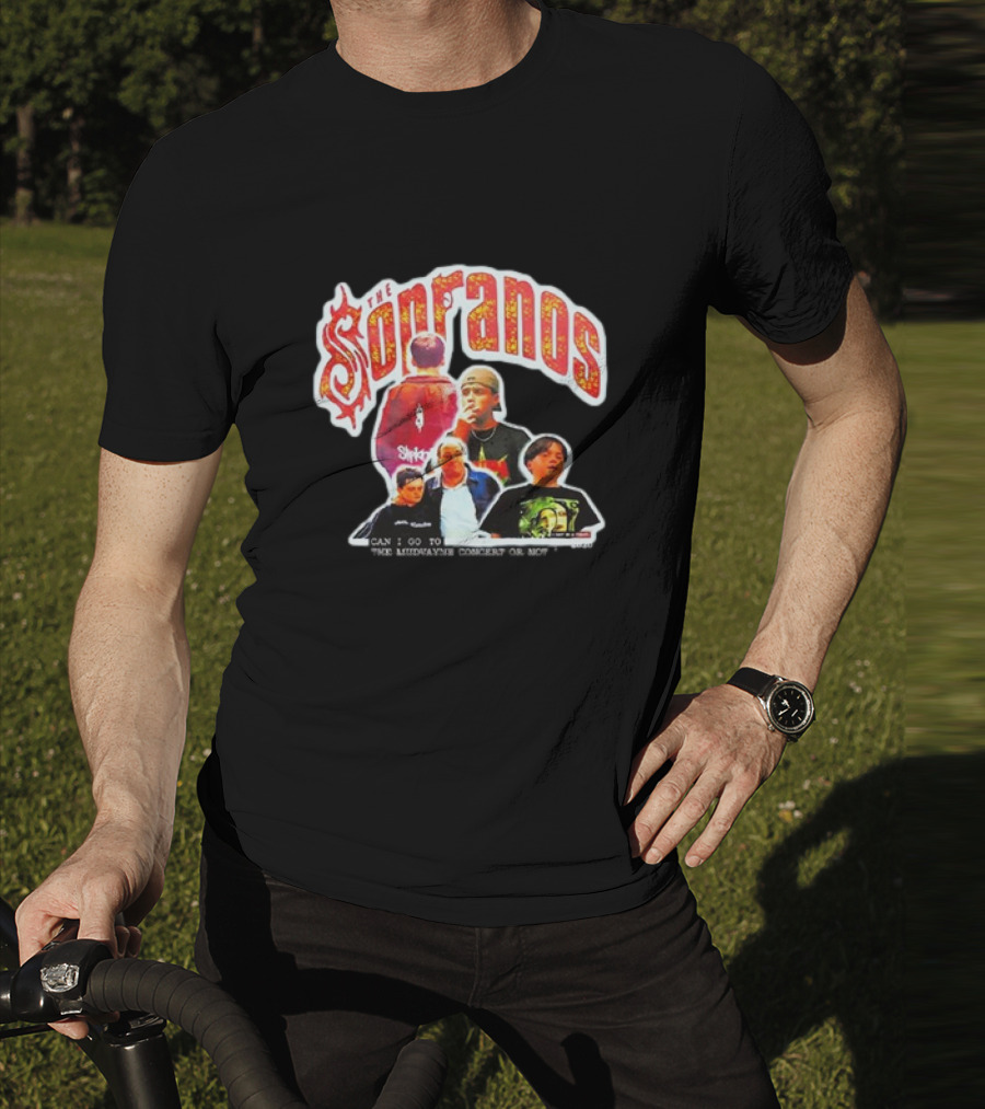 The Sopranos Slipknot Mudvayne Concert Scene Mashup T-Shirt