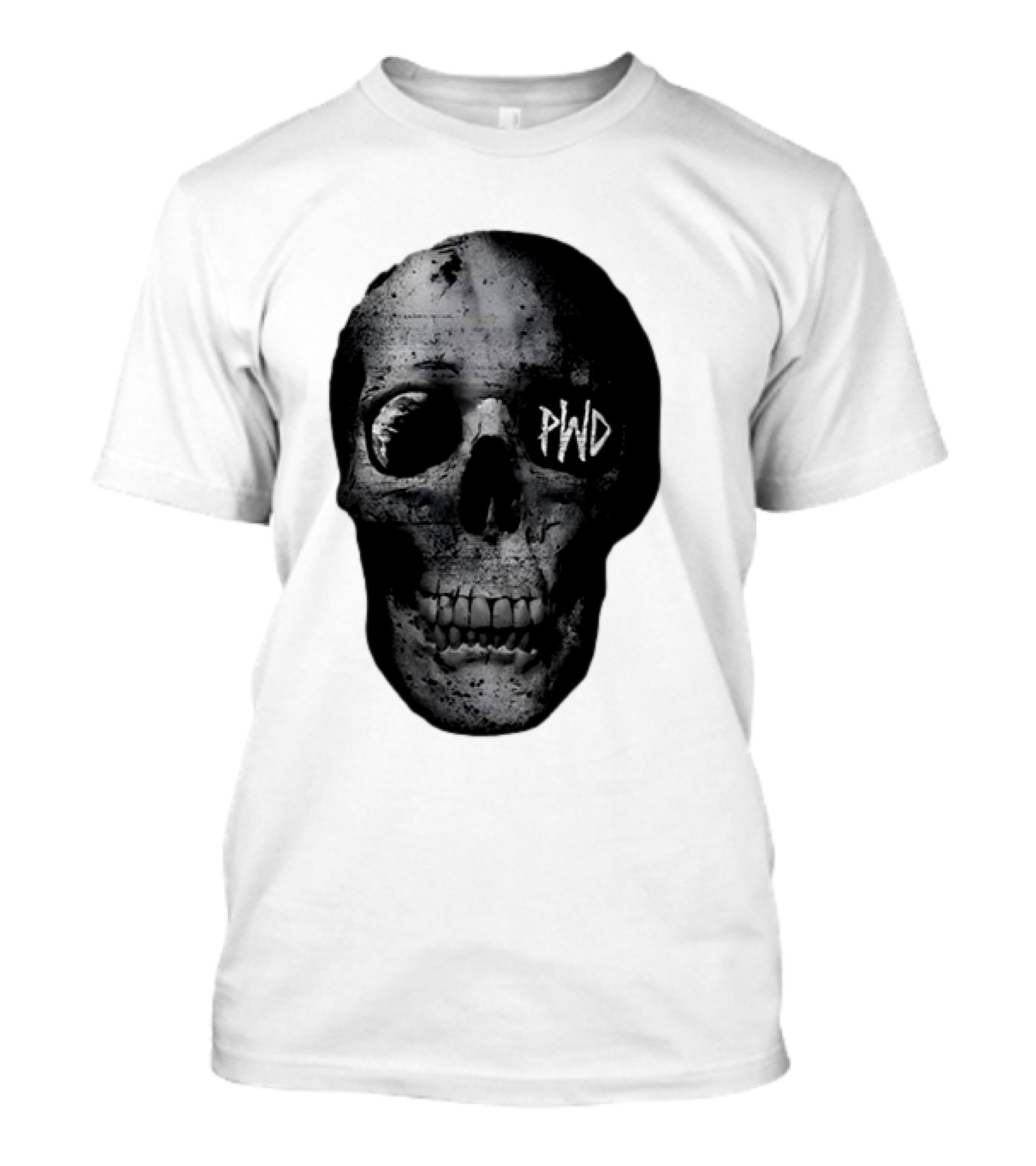 PWD Parkway Drive Dark Days 2012 Atlas Skull Image T-Shirt