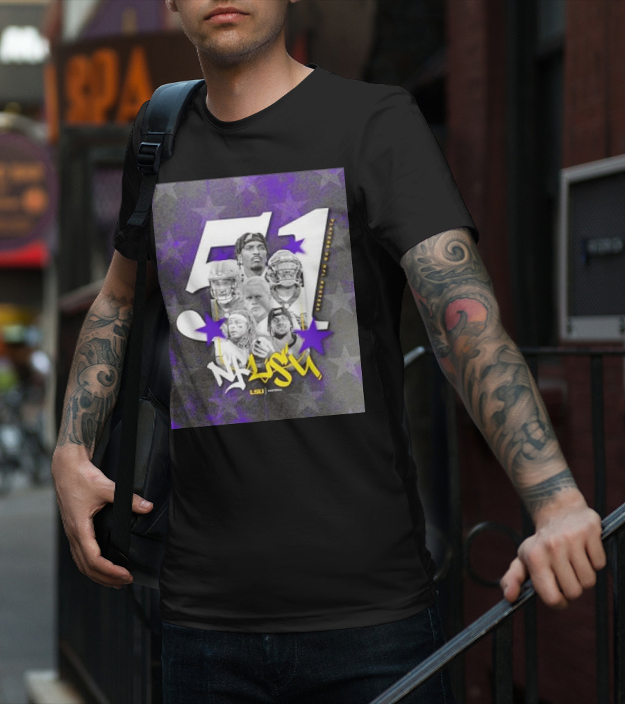 LSU Tigers NFLSU NFL Rosters Legends 51 Superstars T-Shirt