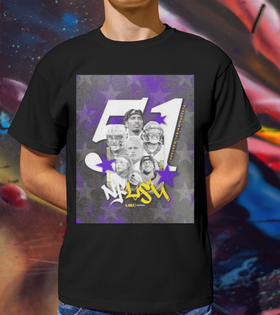 LSU Tigers NFLSU NFL Rosters Legends 51 Superstars T-Shirt