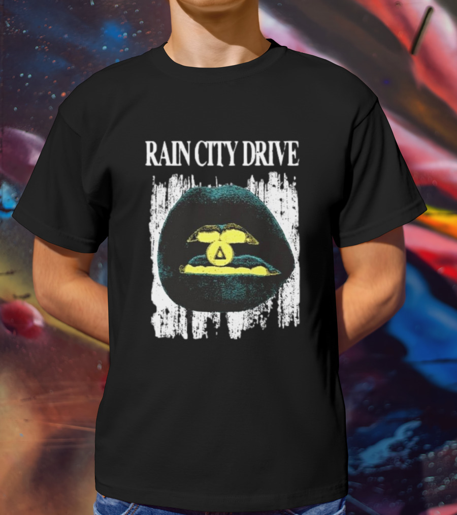 Rain City Drive Lips Neon Symbol T-Shirt