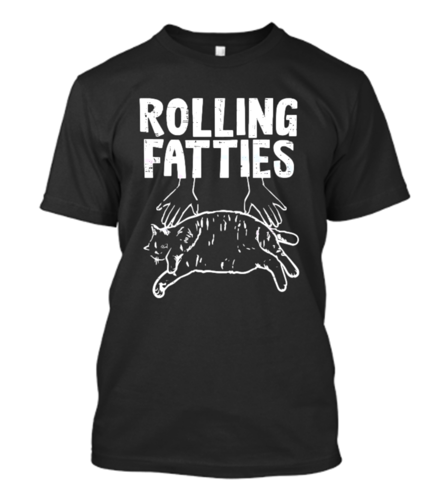 Rolling Fatties Cat Meme T-Shirt